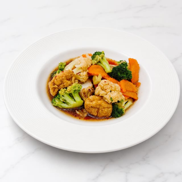 Vegan Mixed Vegetables Stir-Fry.