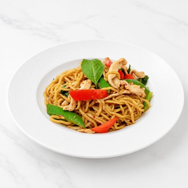 Lo Mein Drunken Noodle.